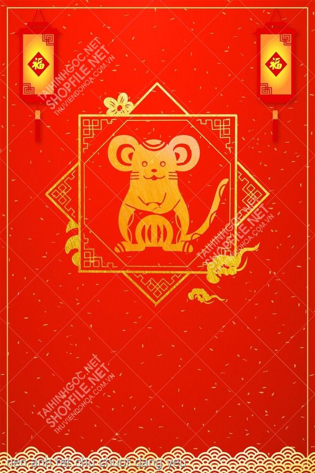 nen anh tet chu chuot dang yeu